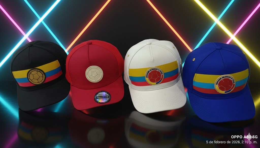 Vista 6 de CAP01T Gorra Selección Colombia - COLOR: NEGRA
